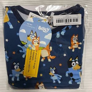 NWT Little Sleepies Bluey Short Sleeve and Pant 5/6 PJ set
